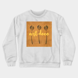 Abstract Floral Art Deco Rustic Crewneck Sweatshirt